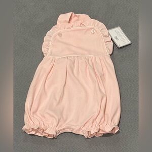 Baby Loren pink ruffle bubble